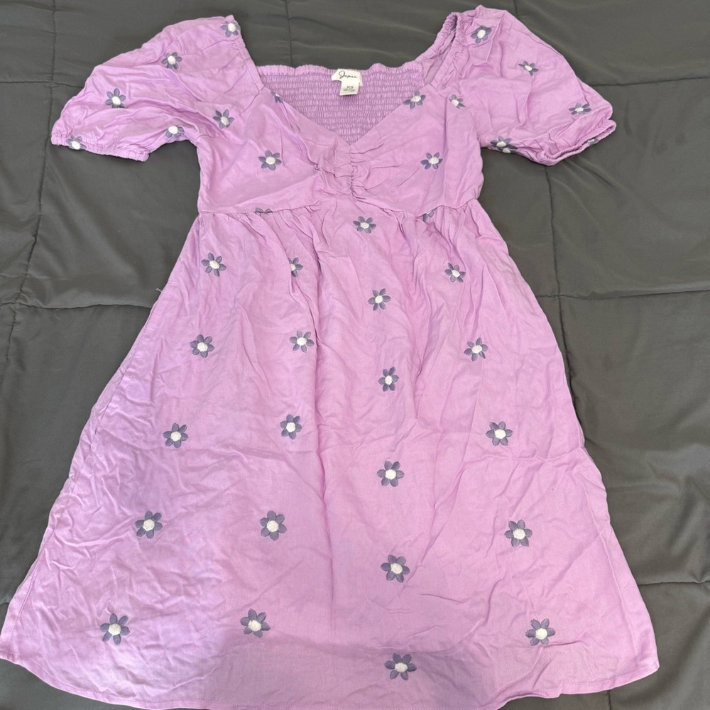 Women’s purple spring dress